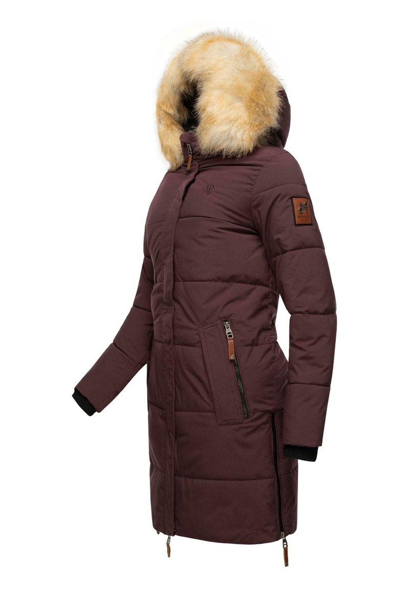 Navahoo HALINA - Wintermantel - Dark Red Melange