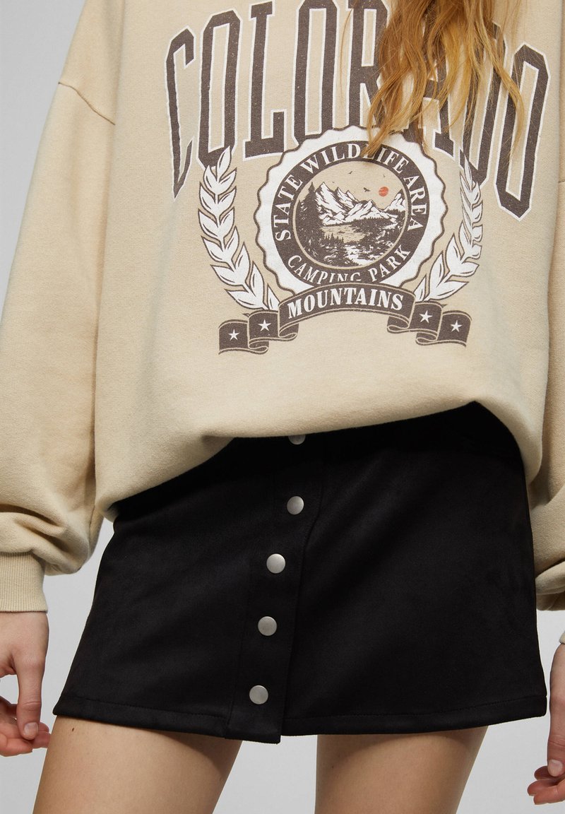 PULL & BEAR A-Linien-Rock - Mottled Black