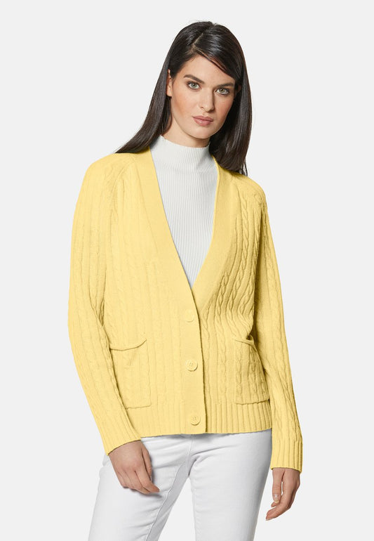  IN ANGESAGTEN FARBEN - Strickjacke - Vanille