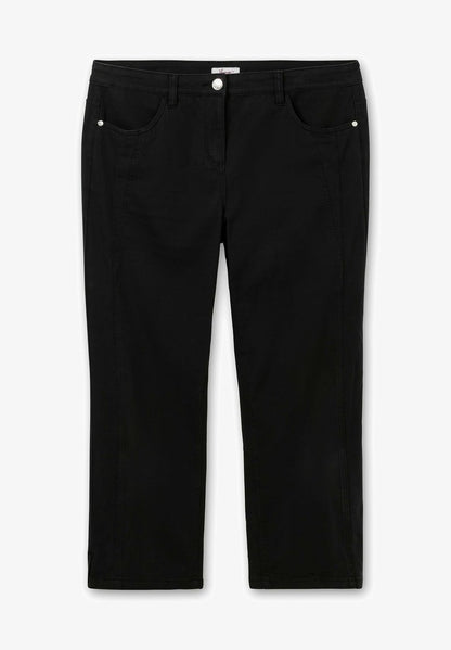 Sheego TWILL - Stoffhose - Schwarz