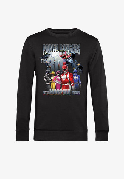 Henry Tiger POWER RANGERS I'M 30 IT'S MORPHIN TIME - Sweatshirt - Black