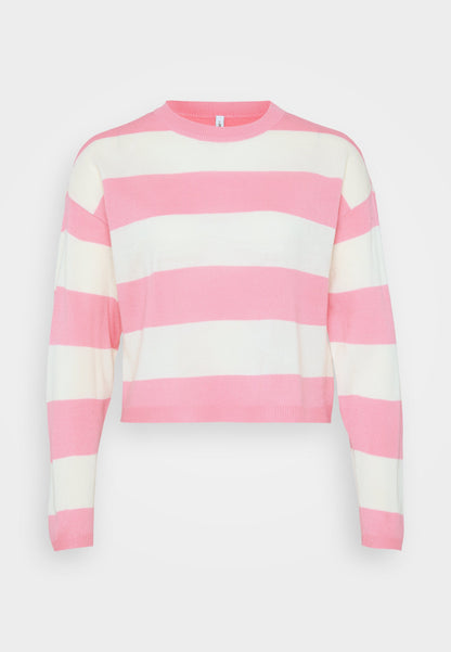 ONLY Petite ONLDERRY STRIPE O NECK - Jumper - Blue Stripes/naval Academy