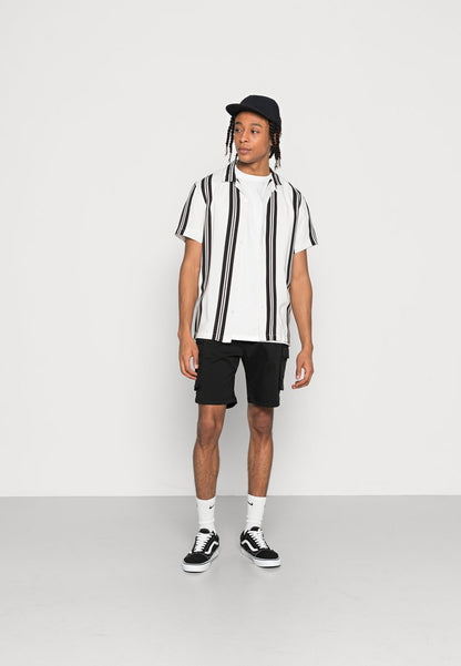BRAVE SOUL RHONE - Hemd - Optic White/jet Black