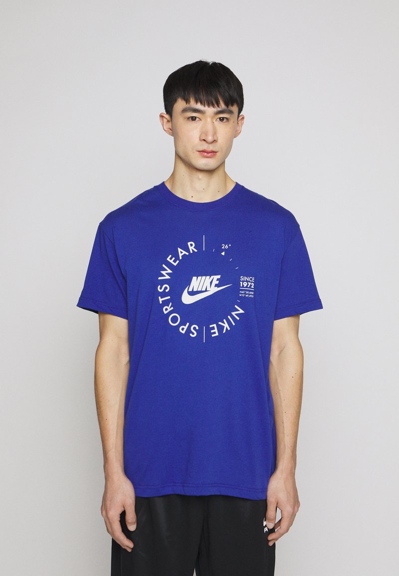 Nike Sportswear TEE - T-Shirt Print - Deep Royal Blue/light Bone