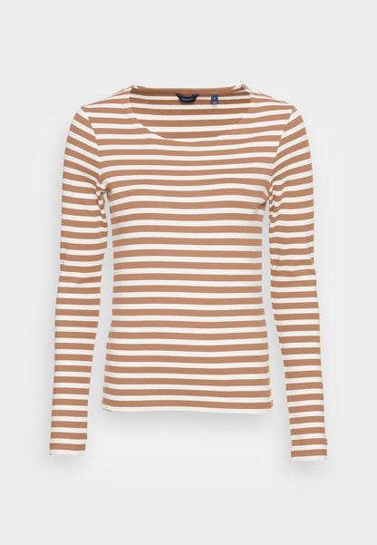 Gant Langarmshirt - Roasted Walnut
