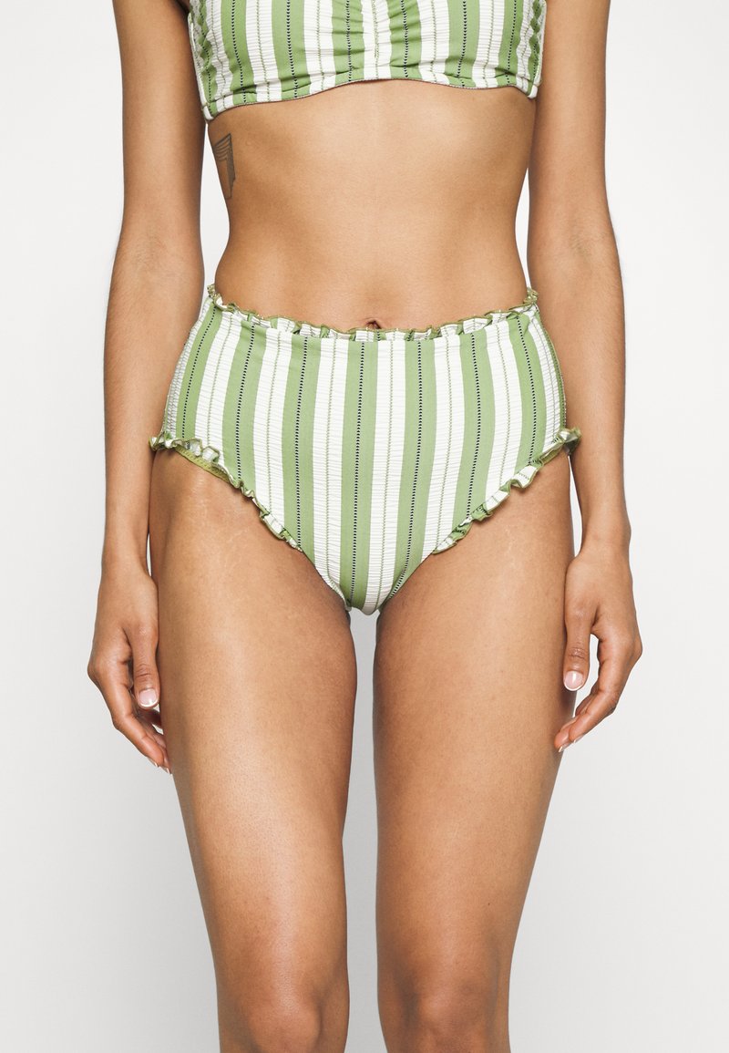 Seafolly CABANA HIGH WAISTED PANT - Bikini-Hose - Olive Green