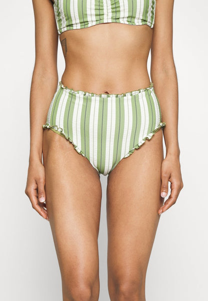 Seafolly CABANA HIGH WAISTED PANT - Bikini-Hose - Olive Green