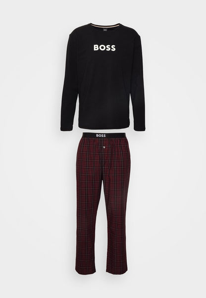 Boss EASY LONG SET - Pyjama - Bright Red