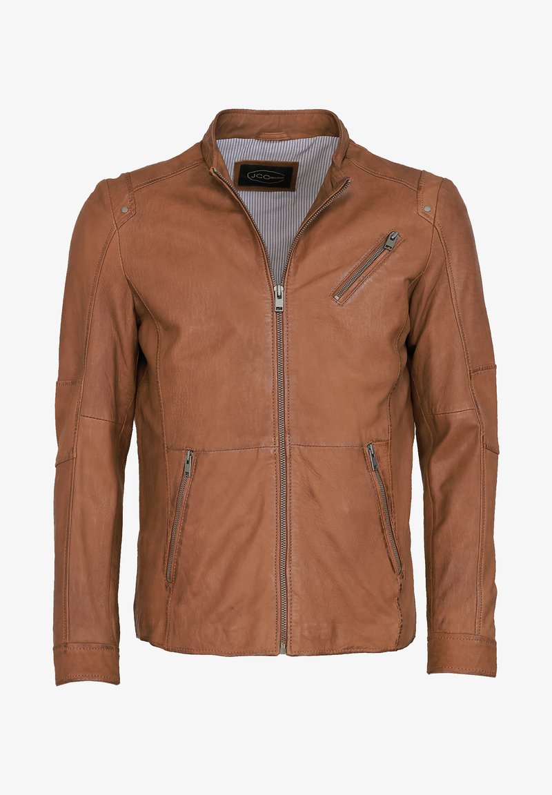  Lederjacke - Cognac
