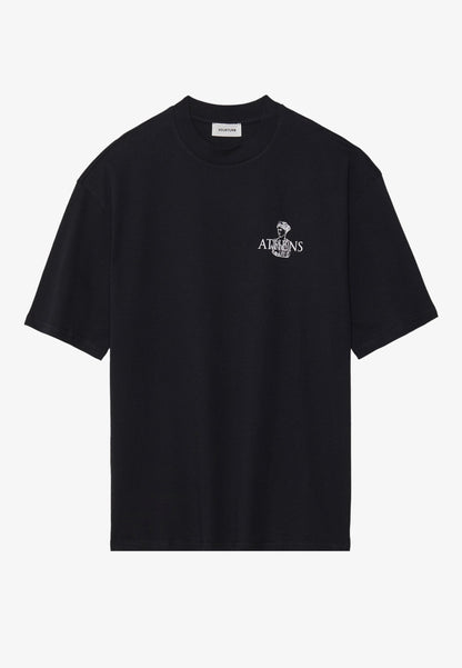 YOURTURN UNISEX - Print T-shirt - Black