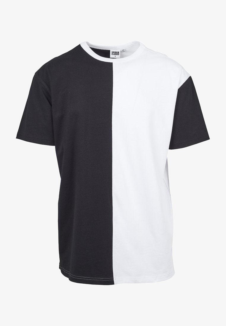 URBAN CLASSICS OVERSIZE HARLEQUIN TEE - T-Shirt Print - Black/white