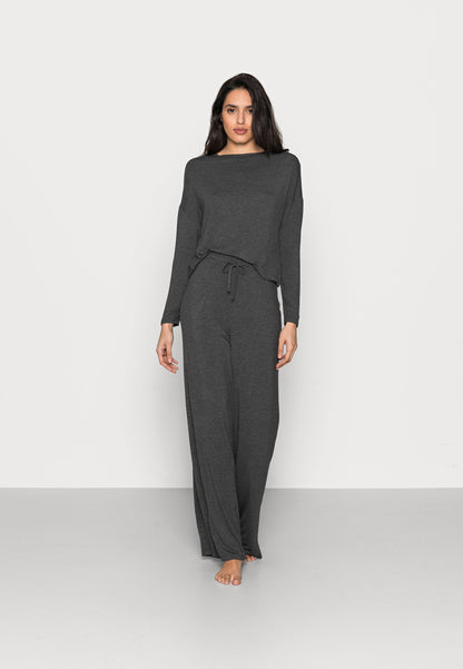 Anna Field WIDE LEG - Pyjama Set - Dark Grey