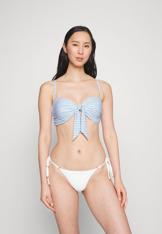Seafolly SUMMER CRUSH TWIST TIE FRONT BANDEAU - Bikini-Top - Powder Blue