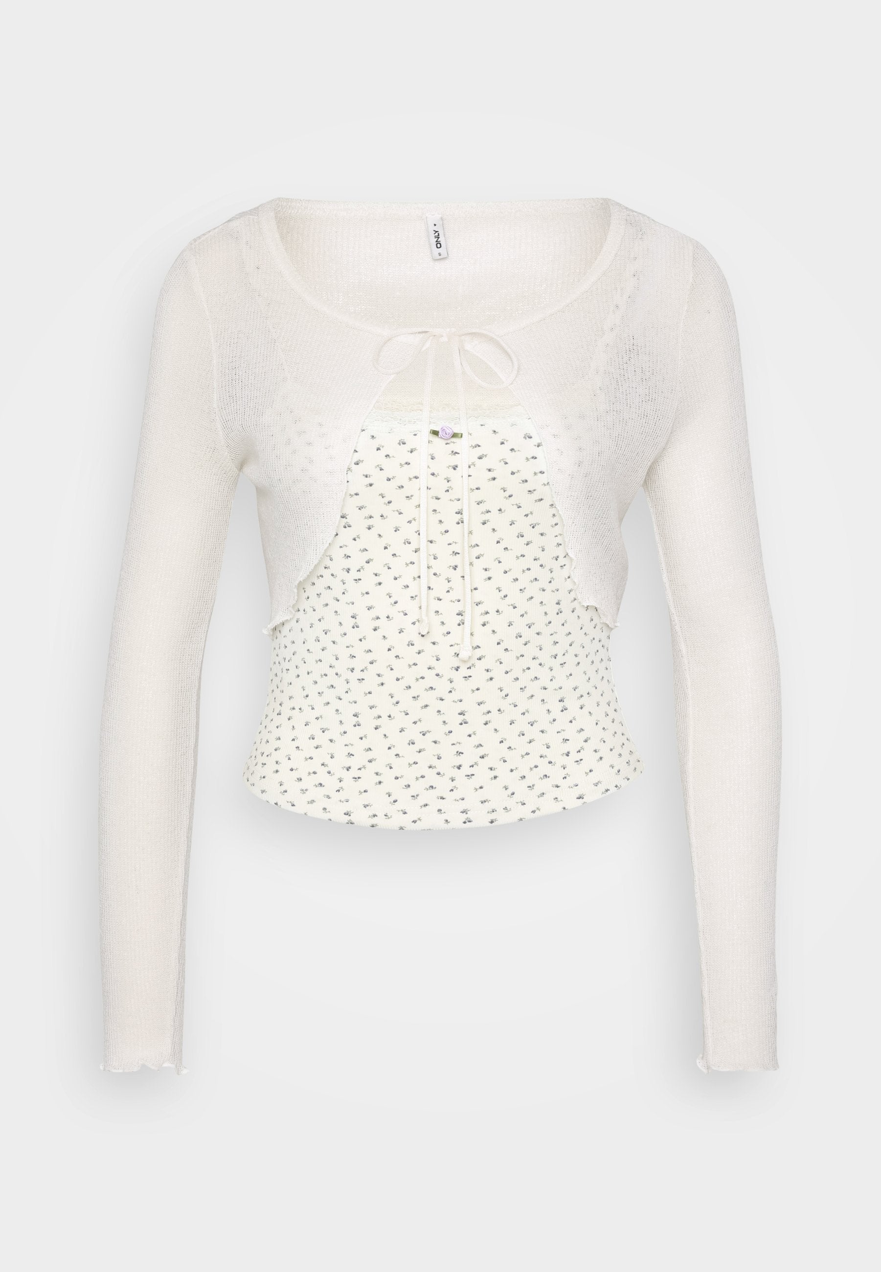 ONLY Petite ONLLEMONE DOUBLE - Long Sleeved Top - Black