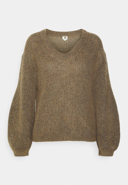 ARKET Strickpullover - Oat Melange With Gold