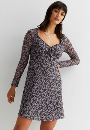 New Look LONG SLEEVE - Freizeitkleid - Black Pattern