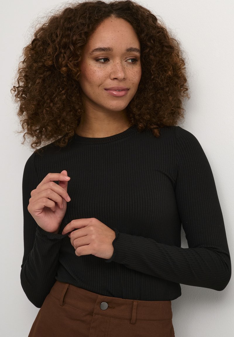 Kaffe KADREW - Langarmshirt - Black Deep