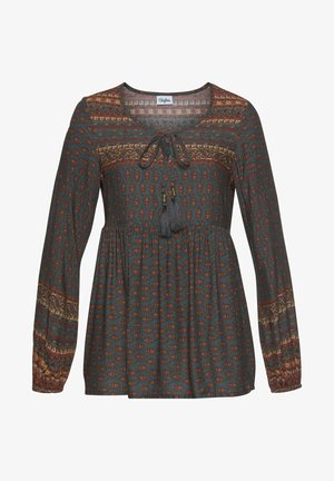 Buffalo Langarmshirt - Schwarz