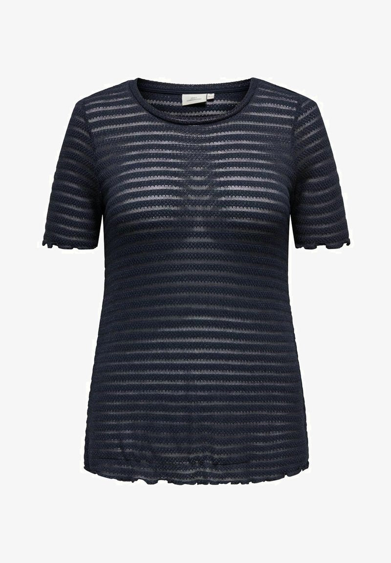 ONLY CARMAKOMA CURVY RUNDHALS - T-Shirt Basic - Night Sky