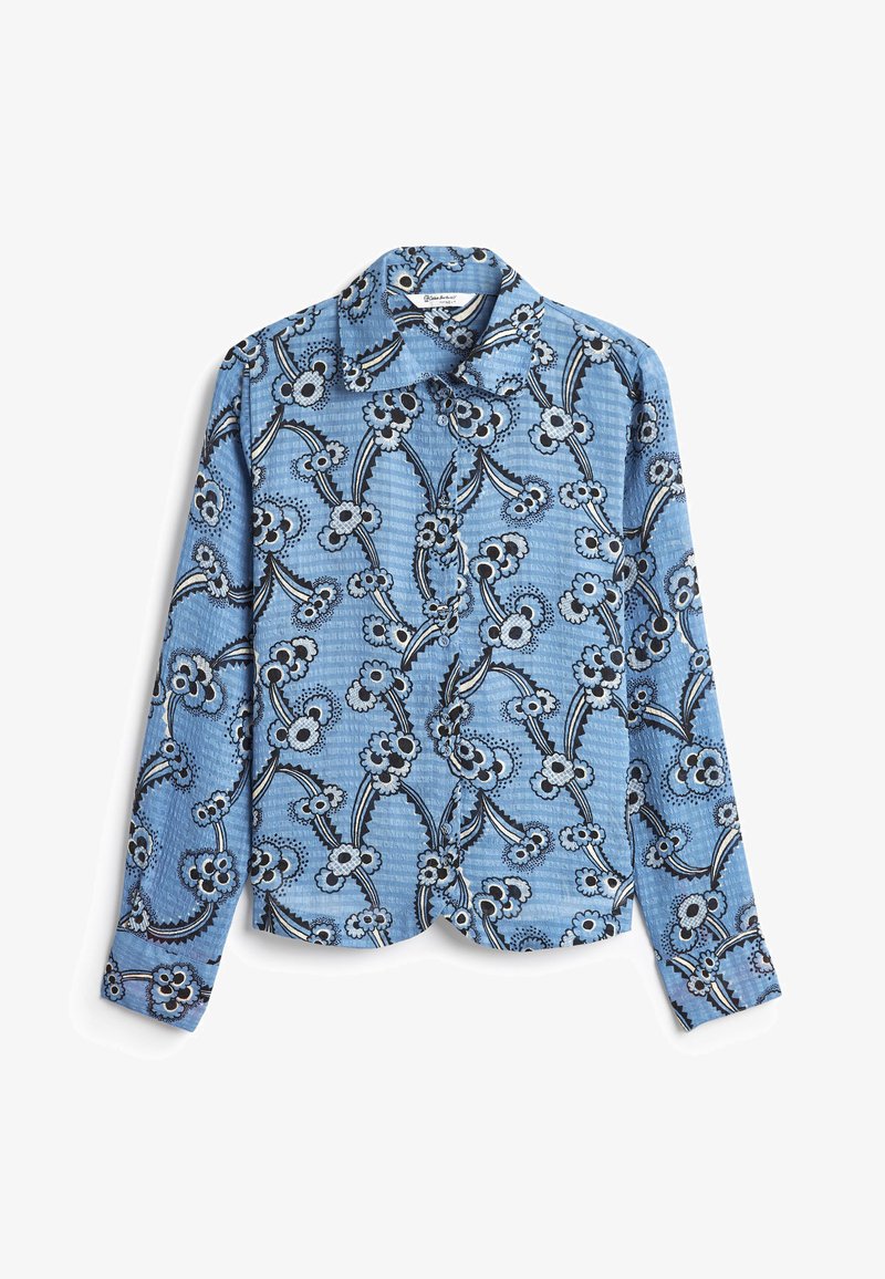 Next LONG SLEEVED TEXTURE STANDARD - Hemdbluse - Blue