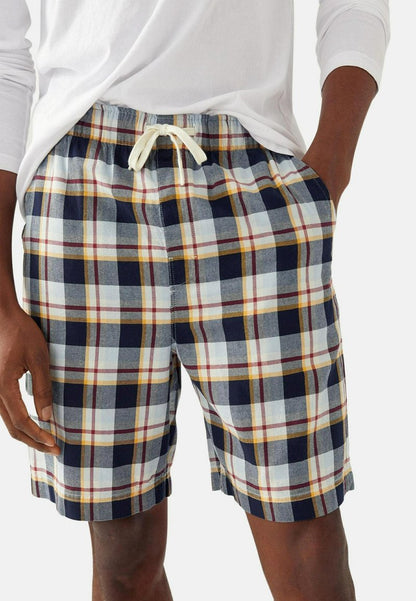 Marks & Spencer CHECKED - Nachtwäsche Hose - Navy Mix