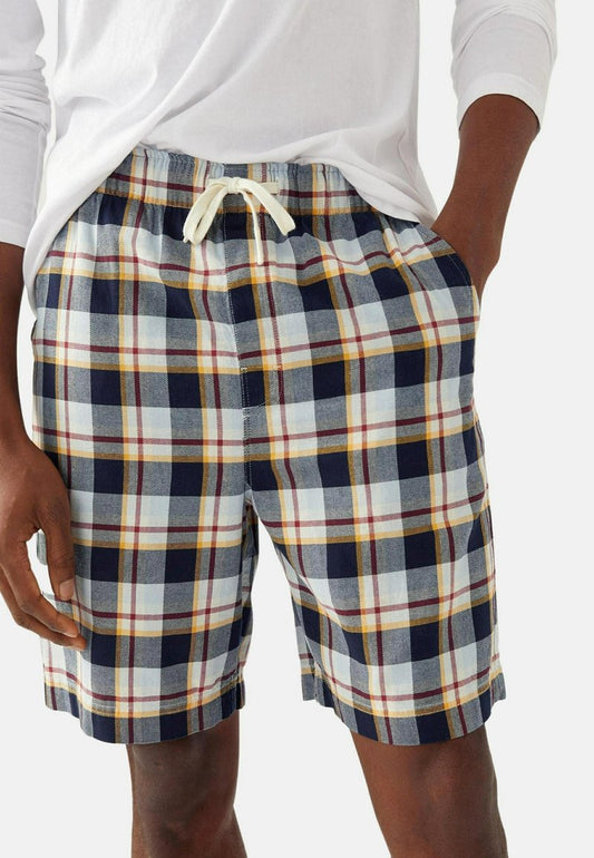 Marks & Spencer CHECKED - Nachtwäsche Hose - Navy Mix