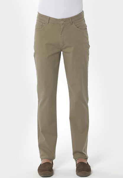  GARMENT DYED REGULAR FIT - Stoffhose - Olive