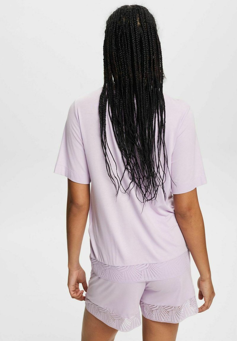 ESPRIT SET MIT SPITZENBESATZ - Nachtwäsche Set - Violet