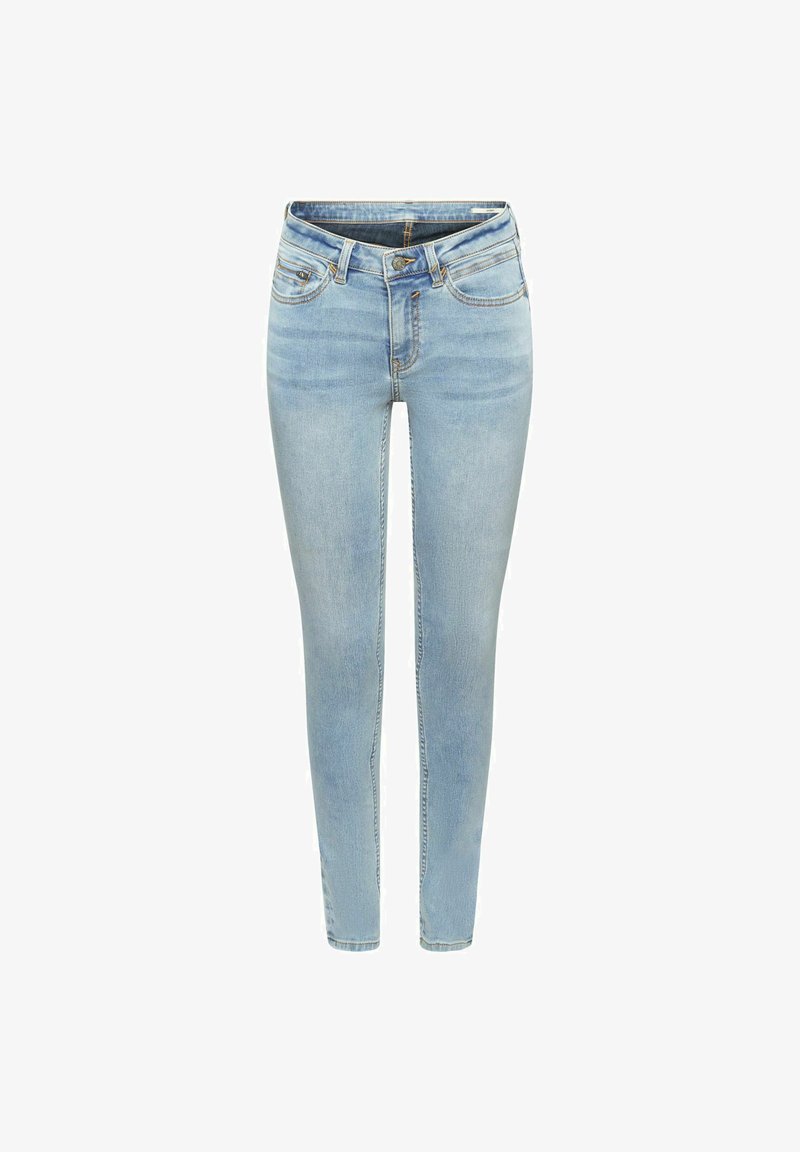 ESPRIT MIT KLEINER ZIPPERTASCHE - Jeans Skinny Fit - Blue Light Washed