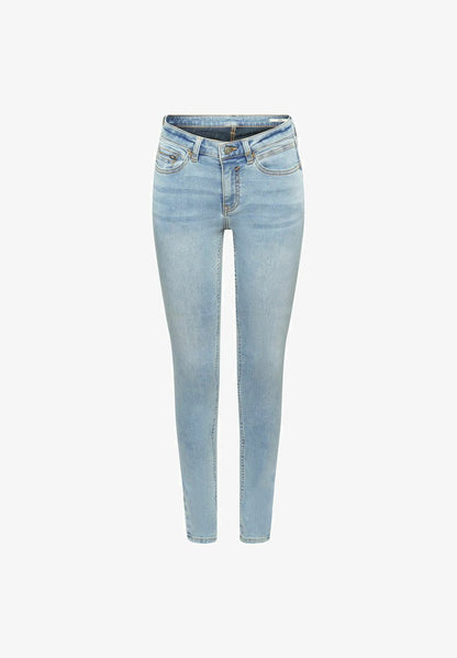 ESPRIT MIT KLEINER ZIPPERTASCHE - Jeans Skinny Fit - Blue Light Washed