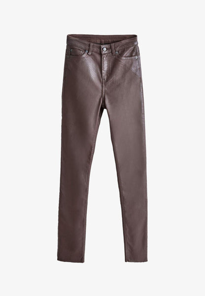  HIGH WAIST 90S STANDARD - Jeans Skinny Fit - Chocolate Brown Coated