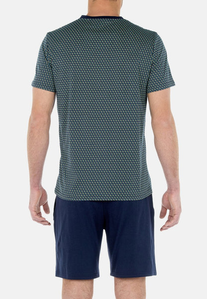 Hom VALERE - Nachtwäsche Set - Navy Print