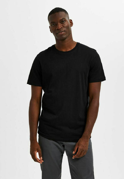 Selected Homme 3ER-PACK - T-Shirt Basic - Black