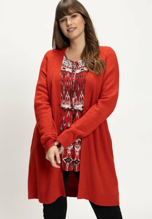  DETAIL POCKETS - Strickjacke - Red