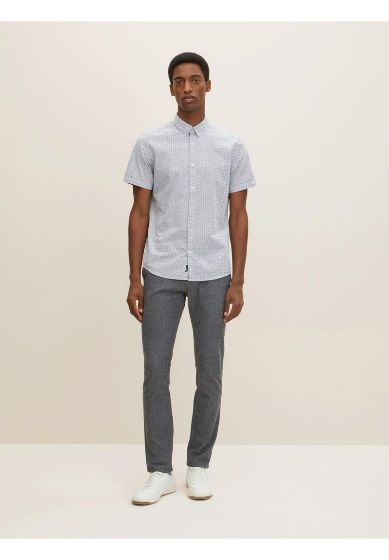 Tom Tailor Hemd - Navy Design On Light Structure