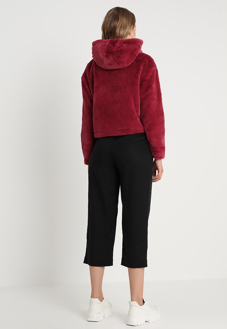 URBAN CLASSICS LADIES SHORT HOODY - Kapuzenpullover - Burgundy