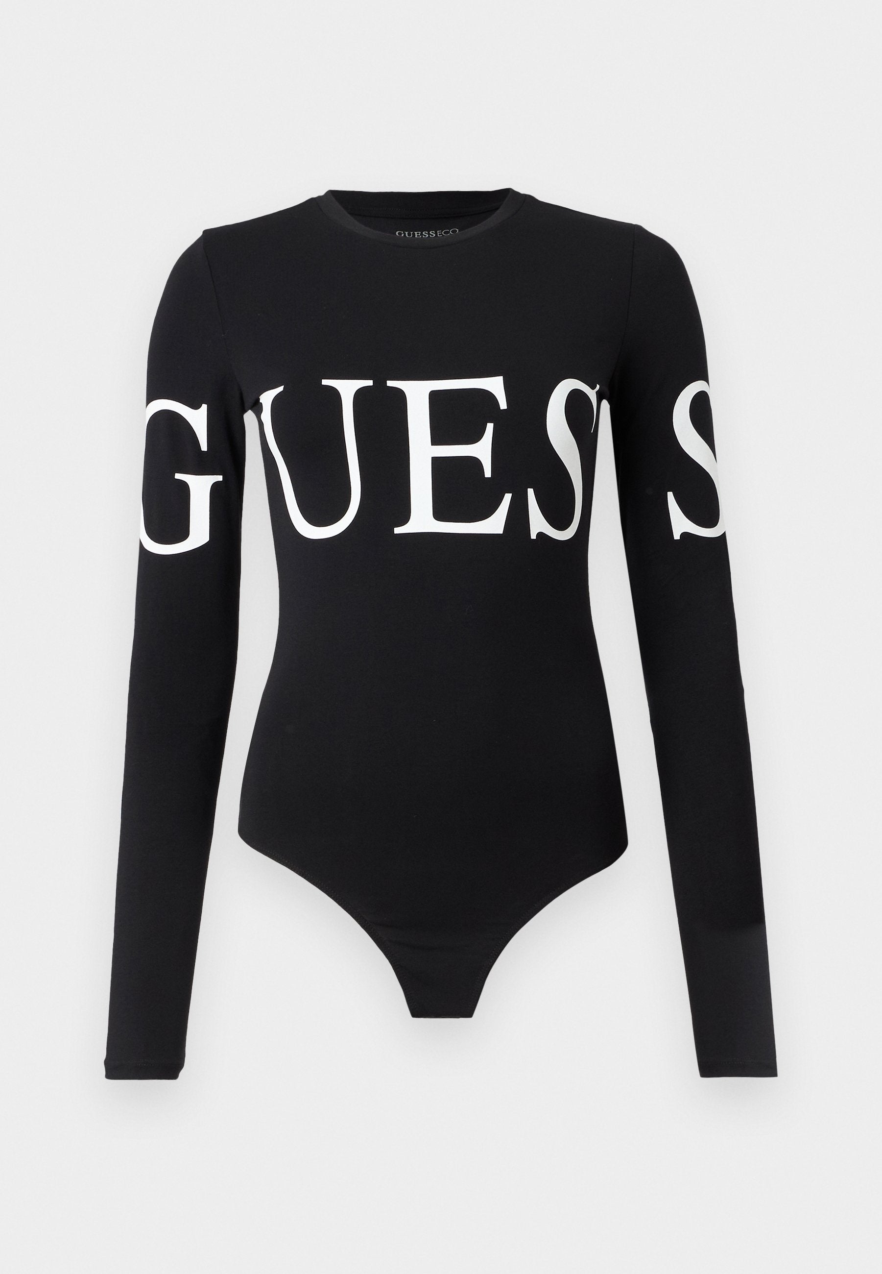Guess LOGO - Long Sleeved Top - Jet Black
