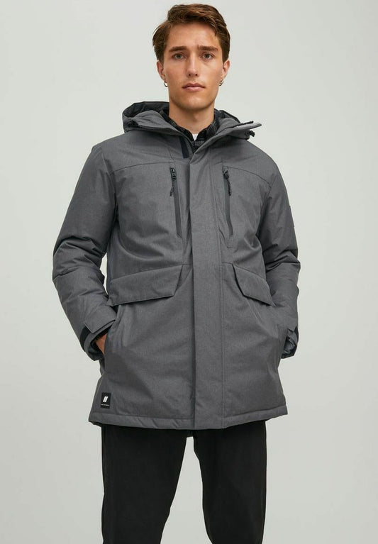 Jack & Jones GEFÜTTERTE - Parka - Asphalt