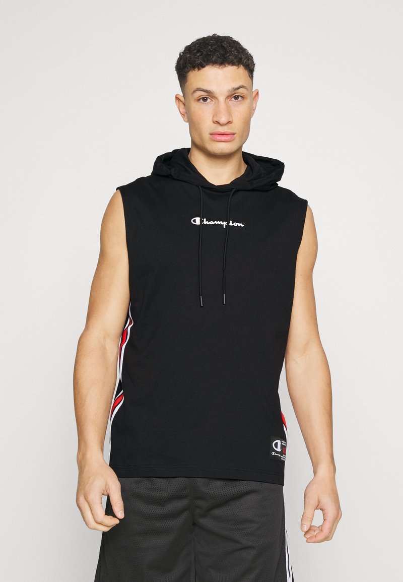 Champion SLEEVELESS HOODED - T-Shirt Print - Black