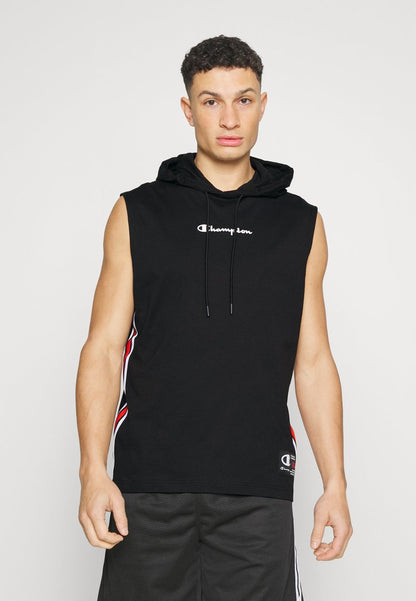 Champion SLEEVELESS HOODED - T-Shirt Print - Black