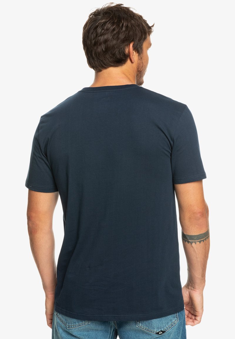 Quiksilver IN CIRCLES - T-Shirt Print - Navy Blazer