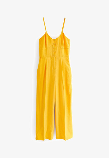 Next STRAPPY BUTTON DETAIL STANDARD - Jumpsuit - Yellow