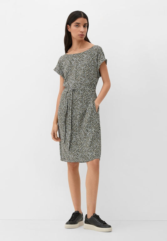 S.Oliver MIT BINDE-DETAIL - Freizeitkleid - Olivgrün