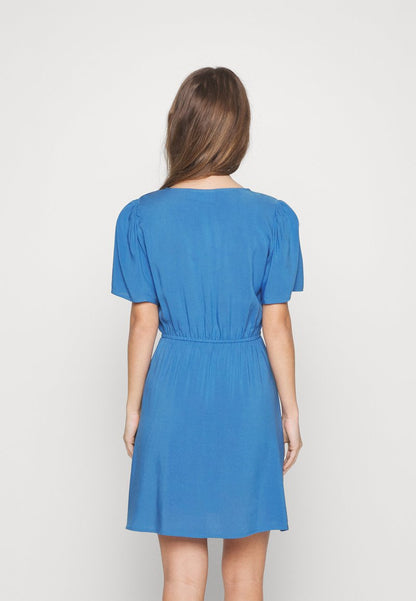  VITRINE V-NECK SHORT DRESS - Freizeitkleid - Federal Blue
