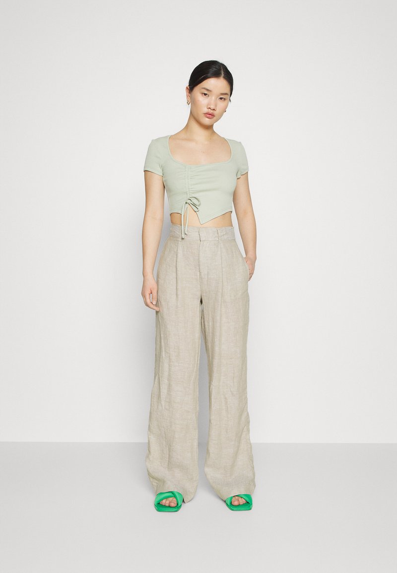  DENISE TROUSERS - Stoffhose - Beige