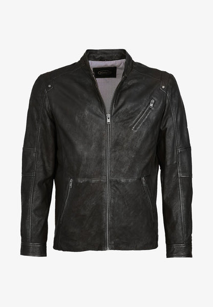  Lederjacke - Cognac