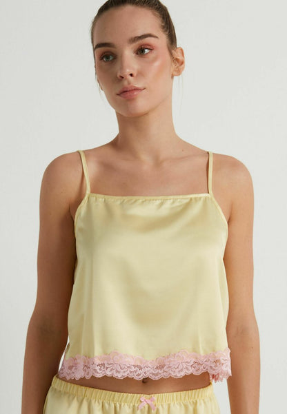  CORTA DELICATE - Nachtwäsche Shirt - Vanilla Yellow Doll Pink