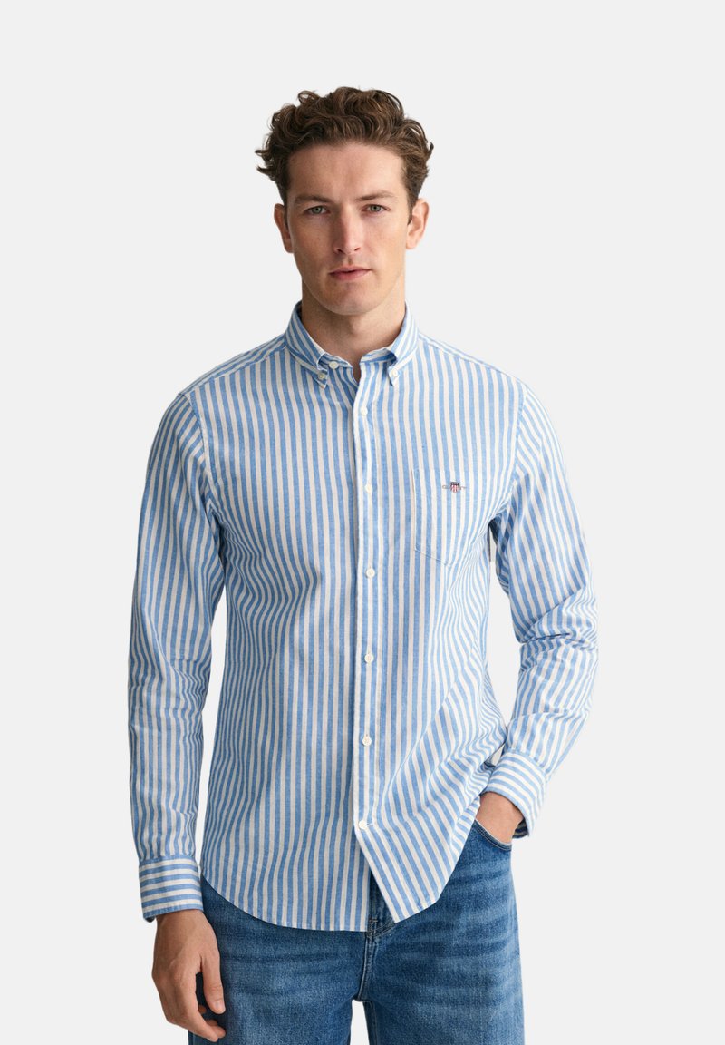 Gant REG STRIPE - Hemd - Blue