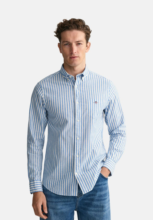 Gant REG STRIPE - Hemd - Blue