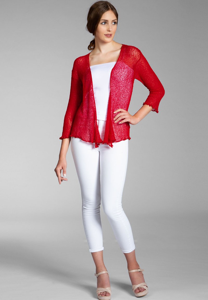  Strickjacke - Rot